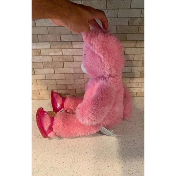Build A Bear Purrincess Kitty Cat Pink 18" Silver Sparkle Tinsel Princess- B10 - Picture 3 of 5